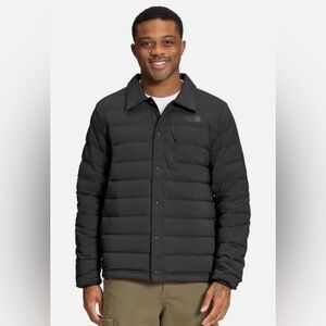 THE NORTH FACE BELLEVIEW STRETCH DOWN SHACKET MEN'S in TNF BLACK, Sz XL